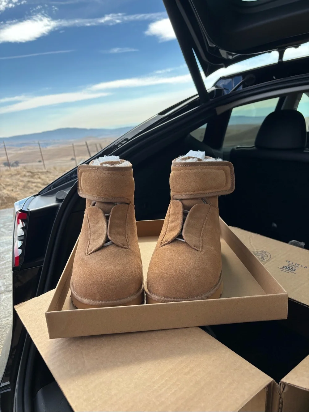 Tommy Jack Oddo Verdier ODDO-1 Sheepskin/Leather/Wool Chestnut Tan Ankle Boots